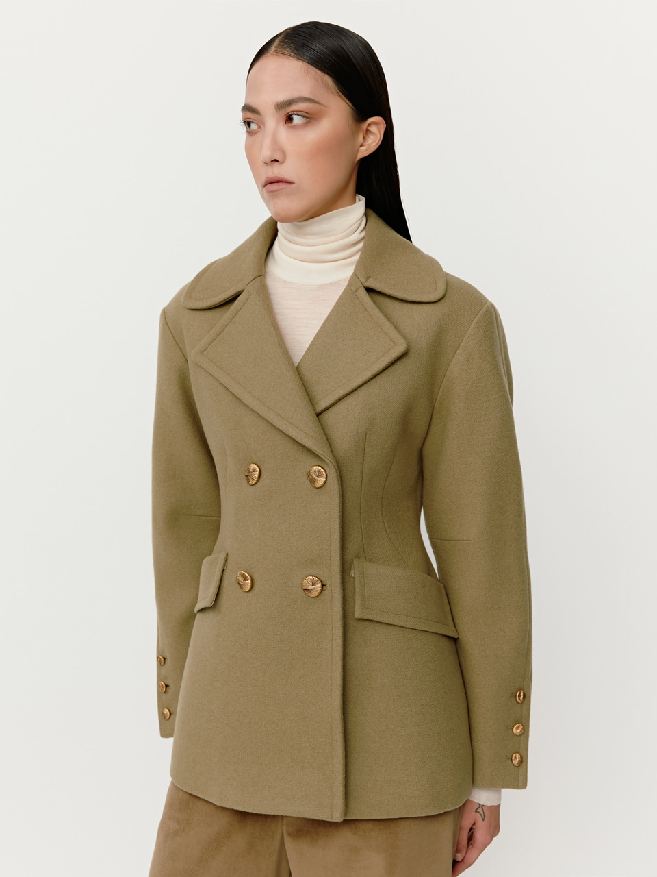 Double Breasted Wool Coat